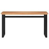 NNEVL Desk 140x45x75 cm Solid Teak Wood