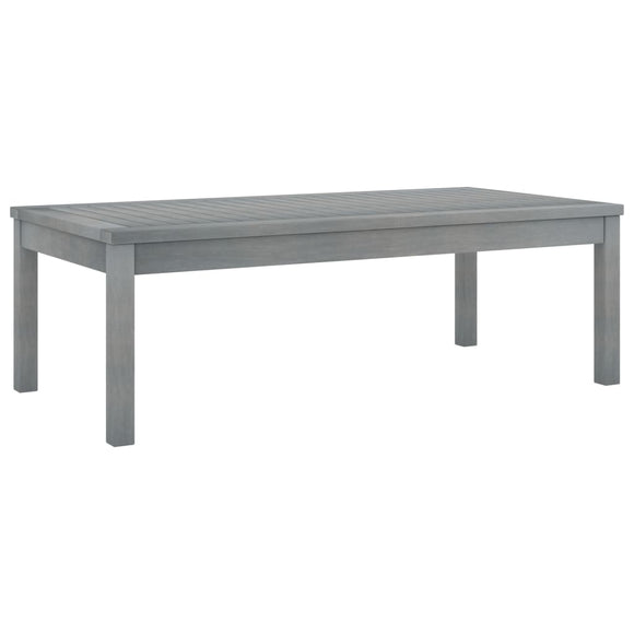 NNEVL Coffee Table 100x50x33 cm Grey Solid Acacia Wood