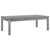 NNEVL Coffee Table 100x50x33 cm Grey Solid Acacia Wood