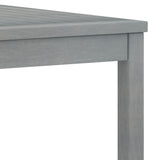 NNEVL Coffee Table 100x50x33 cm Grey Solid Acacia Wood