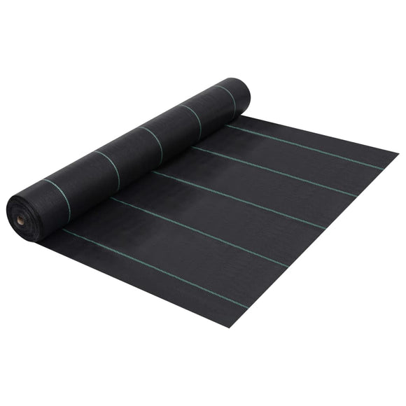 NNEVL Weed & Root Control Mat Black 1x25 m PP