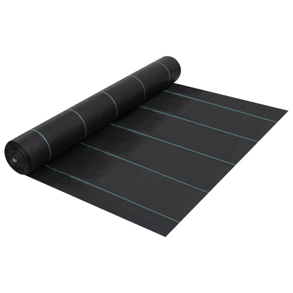 NNEVL Weed & Root Control Mat Black 1x50 m PP