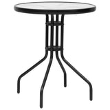 NNEVL Garden Table Black Ø60x70 cm Steel
