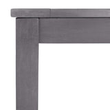 NNEVL Garden Table Grey Wash 140x80x74 cm Solid Acacia Wood