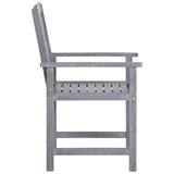 NNEVL Garden Chairs 4 pcs Solid Acacia Wood Grey