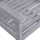 NNEVL Garden Chairs 4 pcs Solid Acacia Wood Grey