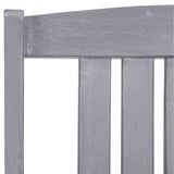 NNEVL Garden Chairs 4 pcs Solid Acacia Wood Grey