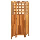 NNEVL 3-Panel Room Divider 121x2x170 cm Solid Acacia Wood