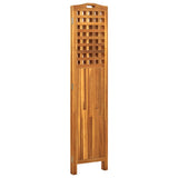 NNEVL 3-Panel Room Divider 121x2x170 cm Solid Acacia Wood