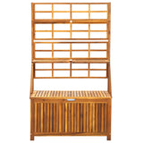 NNEVL Storage Box with Trellis 99x55x160 cm Solid Acacia Wood