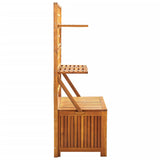 NNEVL Storage Box with Trellis 99x55x160 cm Solid Acacia Wood
