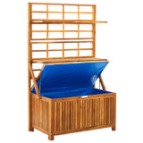 NNEVL Storage Box with Trellis 99x55x160 cm Solid Acacia Wood