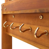 NNEVL Garden Kitchen Trolley 92x43.5x141.5 cm Solid Acacia Wood