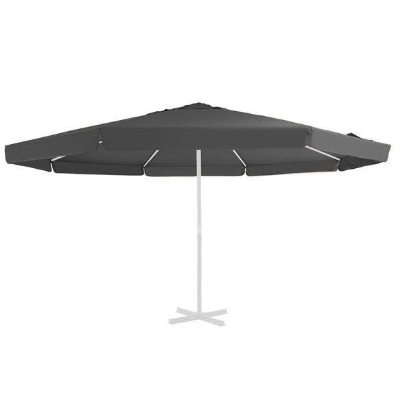 NNEVL Replacement Fabric for Outdoor Parasol Anthracite 500 cm