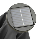 NNEVL Parasol with LED Lights Anthracite 200x211 cm Aluminium