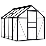 NNEVL Greenhouse with Base Frame Anthracite Aluminium 4.75 m²