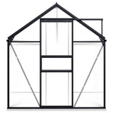 NNEVL Greenhouse with Base Frame Anthracite Aluminium 5.89 m²