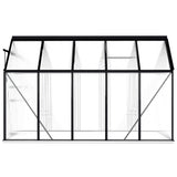NNEVL Greenhouse with Base Frame Anthracite Aluminium 5.89 m²