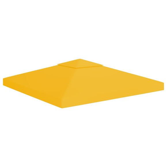 NNEVL 2-Tier Gazebo Top Cover 310 g/m² 3x3 m Yellow
