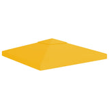 NNEVL 2-Tier Gazebo Top Cover 310 g/m² 3x3 m Yellow