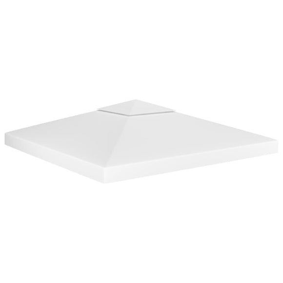 NNEVL 2-Tier Gazebo Top Cover 310 g/m² 3x3 m White