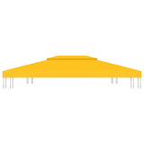 NNEVL 2-Tier Gazebo Top Cover 310 g/m² 4x3 m Yellow