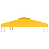 NNEVL 2-Tier Gazebo Top Cover 310 g/m² 4x3 m Yellow