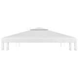 NNEVL 2-Tier Gazebo Top Cover 310 g/m² 4x3 m White