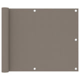 NNEVL Balcony Screen Taupe 75x500 cm Oxford Fabric