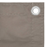 NNEVL Balcony Screen Taupe 75x500 cm Oxford Fabric