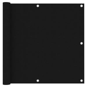 NNEVL Balcony Screen Black 90x300 cm Oxford Fabric