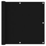 NNEVL Balcony Screen Black 90x300 cm Oxford Fabric