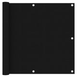 NNEVL Balcony Screen Black 90x500 cm Oxford Fabric
