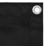 NNEVL Balcony Screen Black 90x600 cm Oxford Fabric