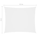 NNEVL Sunshade Sail Oxford Fabric Rectangular 2x3.5 m White