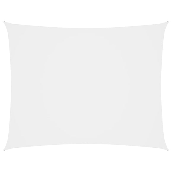 NNEVL Sunshade Sail Oxford Fabric Rectangular 3x4.5 m White
