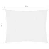 NNEVL Sunshade Sail Oxford Fabric Rectangular 3x5 m White