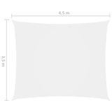 NNEVL Sunshade Sail Oxford Fabric Rectangular 3.5x4.5 m White
