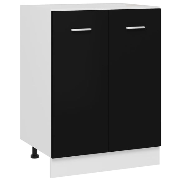 NNEVL Bottom Cabinet Black 60x46x81.5 cm Chipboard