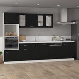 NNEVL Bottom Cabinet Black 60x46x81.5 cm Chipboard