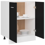 NNEVL Bottom Cabinet Black 60x46x81.5 cm Chipboard