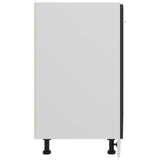 NNEVL Bottom Cabinet Black 60x46x81.5 cm Chipboard