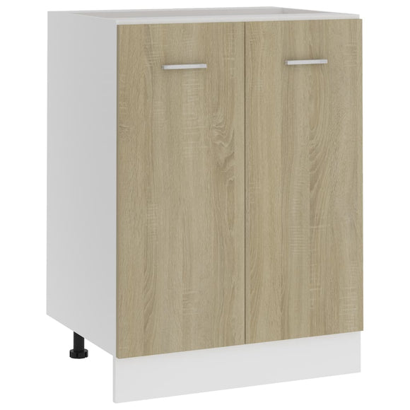 NNEVL Bottom Cabinet Sonoma Oak 60x46x81.5 cm Chipboard
