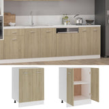 NNEVL Bottom Cabinet Sonoma Oak 60x46x81.5 cm Chipboard