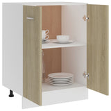 NNEVL Bottom Cabinet Sonoma Oak 60x46x81.5 cm Chipboard