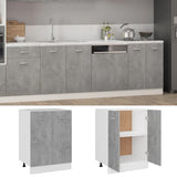 NNEVL Bottom Cabinet Concrete Grey 60x46x81.5 cm Chipboard