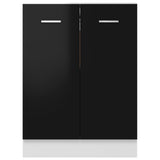 NNEVL Bottom Cabinet High Gloss Black 60x46x81.5 cm Chipboard