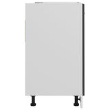 NNEVL Sink Bottom Cabinet Grey 80x46x81.5 cm Chipboard