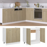 NNEVL Sink Bottom Cabinet Sonoma Oak 80x46x81.5 cm Chipboard