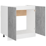 NNEVL Sink Bottom Cabinet Concrete Grey 80x46x81.5 cm Chipboard